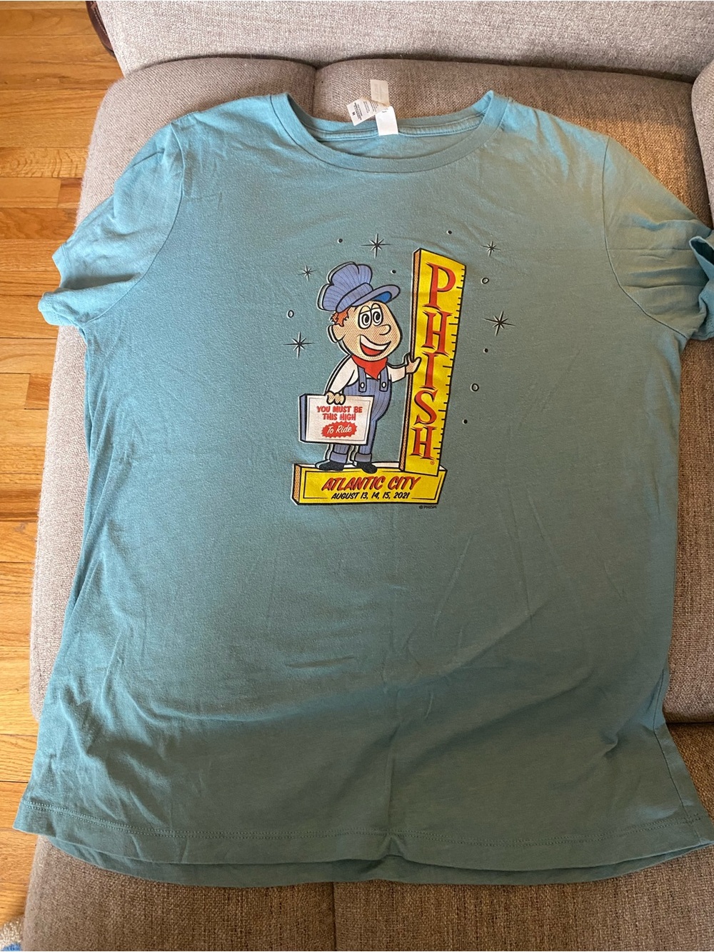 Bella Canvas Teal Graphic Phish Atlantic City Tee
